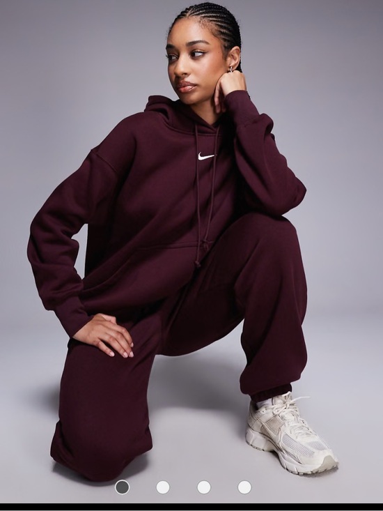 Nike Pants - NWT Nike Phoenix Fleece Maroon Hooded Sweatshirt and Joggers Set